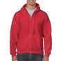 Gildan Heavy Blend Adult Full Zip Hooded Sweat red