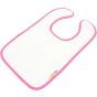 A&R Bavoir pour bébé à sublimation intégrale Babiezz® White / Pink