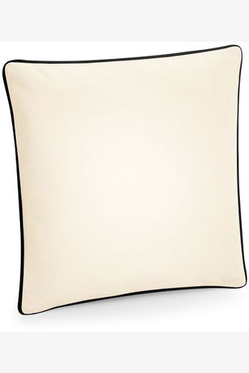 Image produit Housse de coussin à bord passepoilé en coton issu du commerce équitable