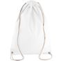 Kimood Sac à dos en coton avec cordelettes - white - taille_unique