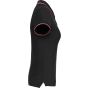Kariban Polo manches courtes femme black/red/white