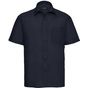 Russell Collection Men’s short sleeve classic polycotton poplin shirt navy