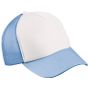 Myrtle Beach 5-Panel Polyester Mesh Cap white/light_blue