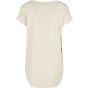 Build Your Brand Ladies Long Slub Tee white_sand