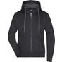 James&Nicholson Ladies' Hooded Jacket black/carbon