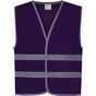 Yoko Gilet avec bordures et bandes réfléchissantes purple