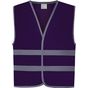 yoko Gilet avec bordures et bandes réfléchissantes purple