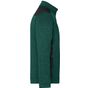 James&Nicholson Men´s Knitted Workwear Fleece Jacket -STRONG- dark_green_melange/black