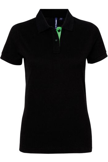 Image produit Polo contrasté femme