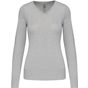 Kariban Pull col V femme grey_melange