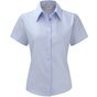 Russell Collection Ladies’ short sleeve tailored ultimate non-iron shirt bright_sky