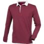 Front Row Mens premium superfit rugby deep_burgundy