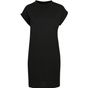 Build Your Brand Ladies Turtle Extended Shoulder Dress black