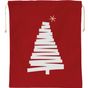 Kimood Sac coton à cordon motif sapin cherry_red
