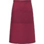 karlowsky Bistro apron basic with pocket bordeaux