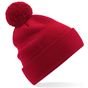 Beechfield Bonnet Snowstar® en coton biologique rouge classique
