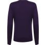 Henbury Ladies' 12gg v-neck jumper purple