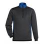 Puma Work Wear Sweat-shirt col zippé unisexe anthracite/blue