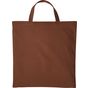 Nutshell Cabas en coton anses courtes dark_brown