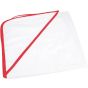 A&R Serviette à capuche Babiezz® Subli-Me White / Fire red