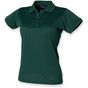Henbury Ladies coolplus polo shirt bottle_green