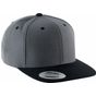 k-up Casquette visière plate - 6 panneaux dark_grey/black