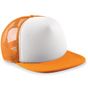 Beechfield Casquette américaine vintage junior orange/white