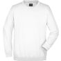 James&Nicholson Round Sweat Heavy white
