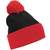 Beechfield Bonnet bicolore Snowstar® black/bright_red