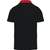 Kariban Polo jersey bicolore homme black/red