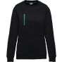WK Designed To Work Sweat-shirt Day To Day zip poche contrastée unisexe black/kelly_green