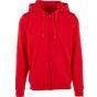 Build Your Brand Heavy Zip Hoody city_red