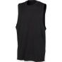 SF Clothing Men´s high neck slash armhole vest black