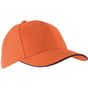 k-up Orlando - Casquette 6 panneaux orange/navy