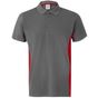 Velilla Polo bicolore manches courtes grey/red
