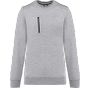 WK Designed To Work Sweat-shirt Day To Day zip poche contrastée unisexe oxford_grey/black