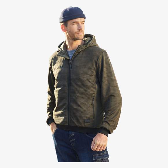 Men´s Padded Hybrid Jacket James&Nicholson