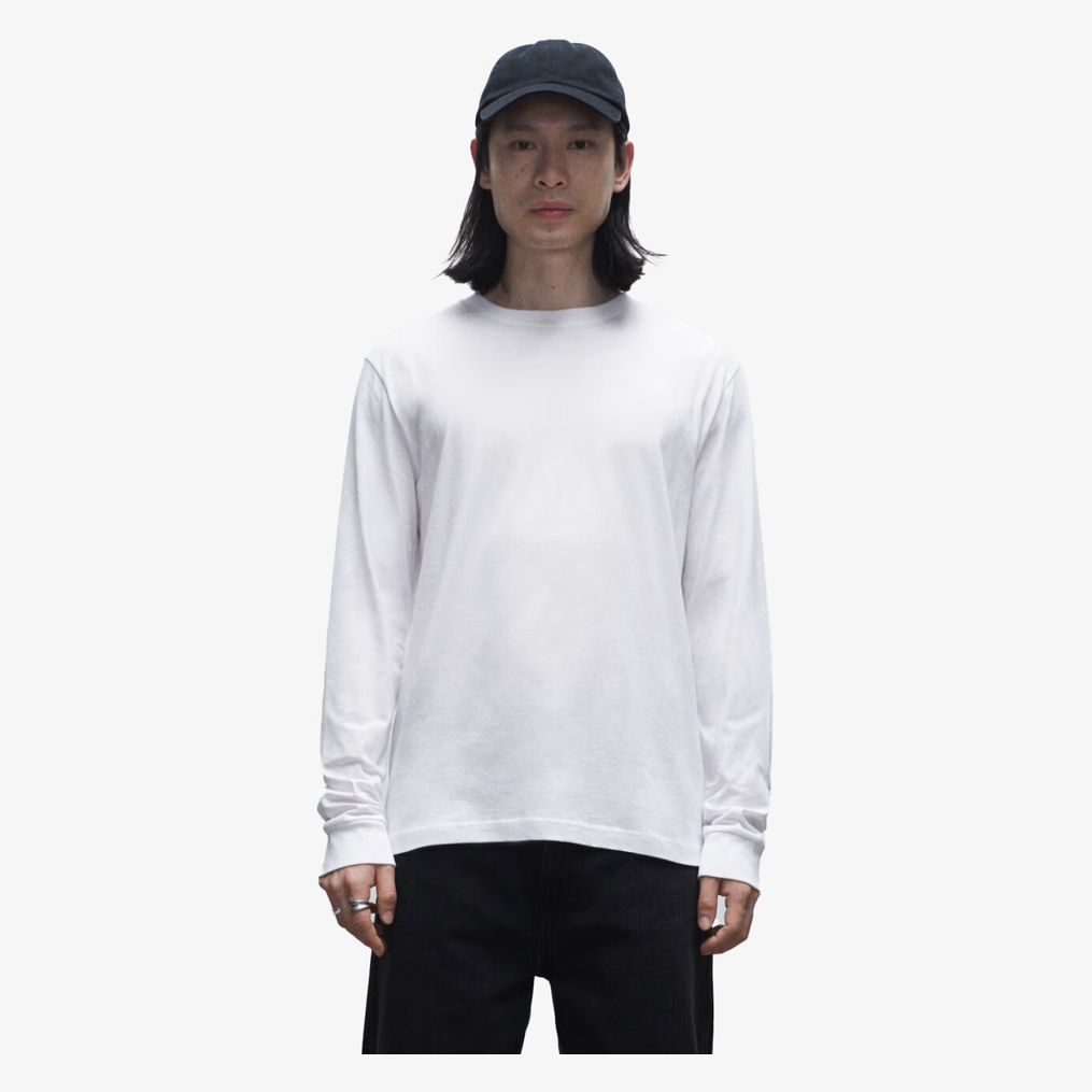 Mens Regular Long Sleeve Tee True Blanks by HM Group