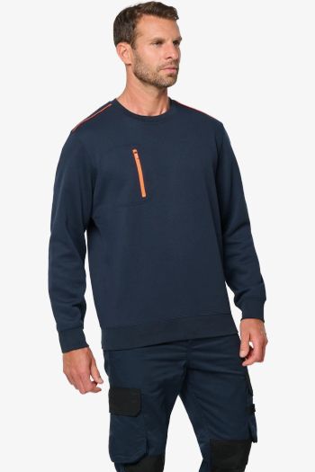 Image produit Sweat-shirt Day To Day zip poche contrastée unisexe