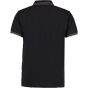 Kustom Kit Tipped Collar Polo Black / Charcoal