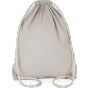 Kimood Sac à dos en coton avec cordelettes snow_grey