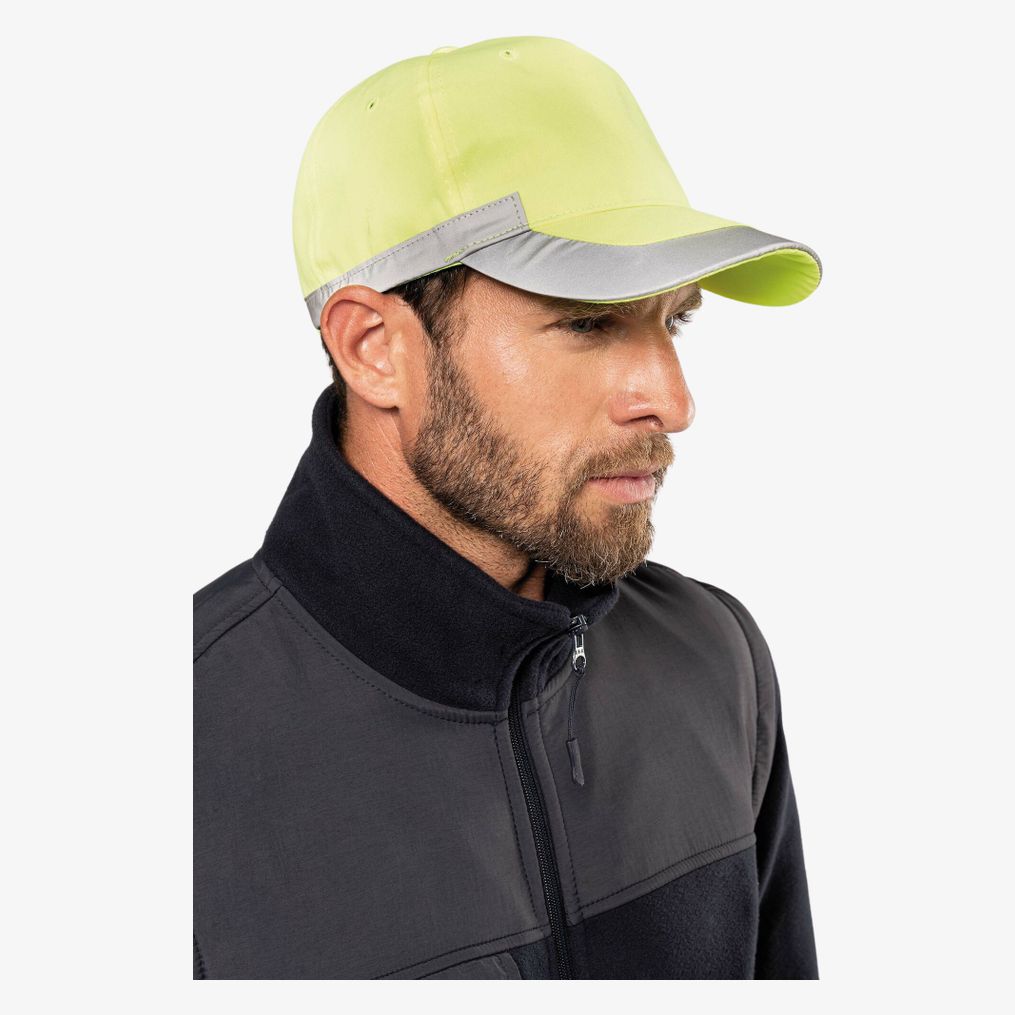 Casquette fluorescente - 5 panneaux WK-Designed-To-Work