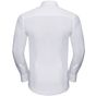 Russell Collection Men’s long sleeve fitted ultimate stretch shirt white