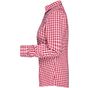 James&Nicholson Ladies´ Checked Blouse red/white