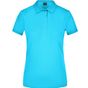 James&Nicholson Ladies´ Elastic Polo Piqué turquoise