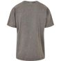 Build Your Brand Acid Washed Heavy Oversize Tee asphalt