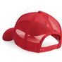 Beechfield Casquette Snapback trucker rouge classique/blanc
