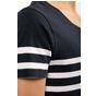 Kariban T-shirt marin col rond Bio enfant navy/white_stripe