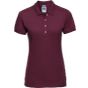 Russell Athletic Ladies' Fitted Stretch Polo burgundy