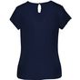 Kariban Blouse crêpe manches courtes femme deep_sea_blue